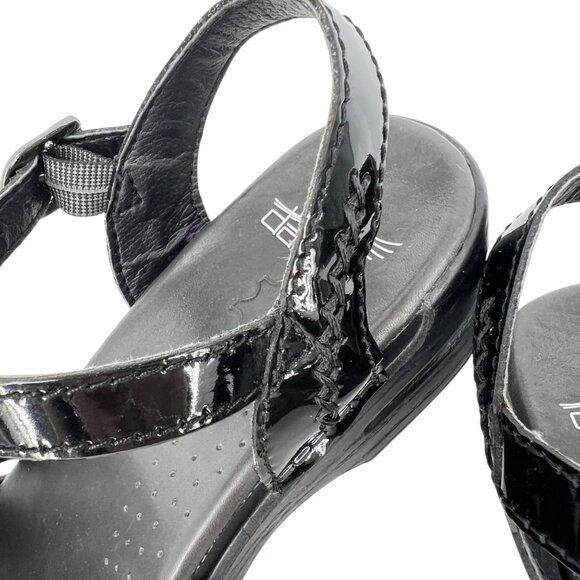 Dansko Maeve Patent Leather Closed Toe Black Sandals Womens Size 37 US 7 - Picture 7 of 13